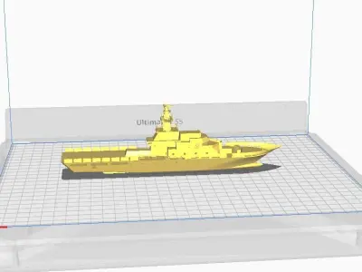 Battleship Behemoth - 3D Printable Warship Mode 3D print model