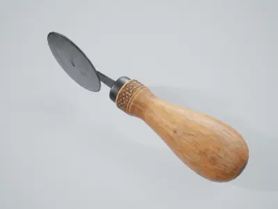 Pizza Cutter Tool PBR Game Ready Low-poly 3D model