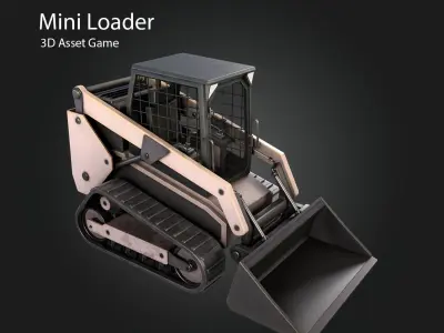 Mini Loader Low-poly 3D model