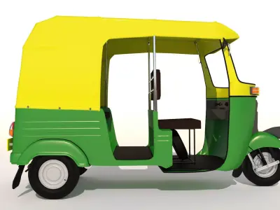 The Auto Rickshaw 3D model