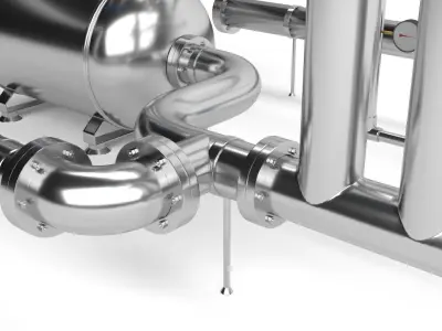 Industrial Pipe 3D model from CGTrader