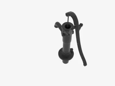  Hand Water Pump  Low-poly 3D model