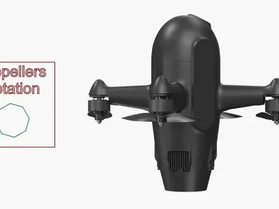  Gobi Air Defense UAV Rigged 