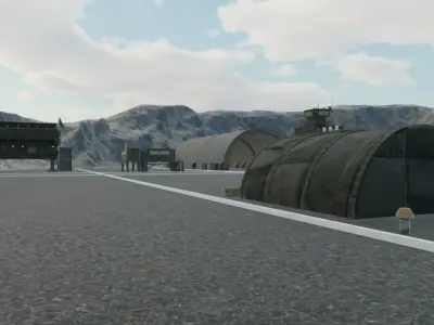 Military Air Base 3D model