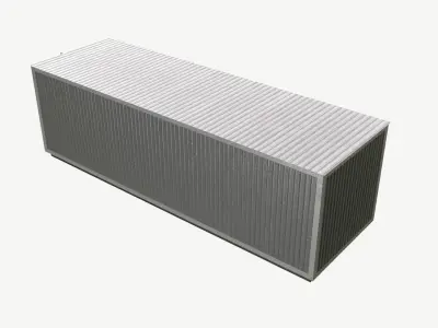 container warehouse Low-poly 3D model