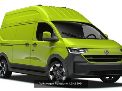 Volkswagen Transporter 2024 3D Model Pack