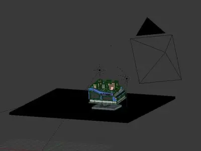 Universal Ride Vehicle Animated polyplanet Low-poly 3D model