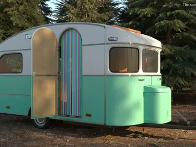 Vintage Caravan Constructam Comet 5 3D model