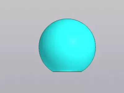 Spherical Handle Knob - Machine Control Part 3D model