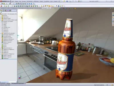 Beer bottle 1 5 l Free 3D model
