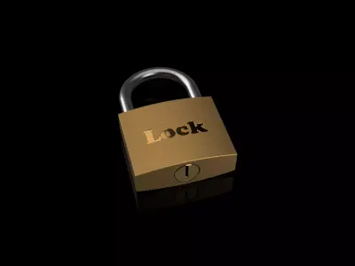 Realistic Looking Padlock with opening function Free low-poly 3D model