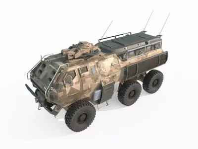 Future Sci Fi Armored Personnel Carrier 3D model