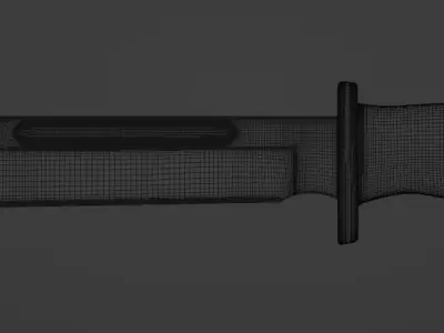 Buck 120 hunt knife model 3D model