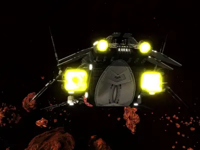 Kings - Command Ship - Updated Low-poly 3D model