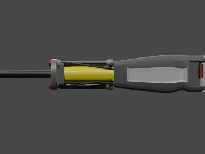 Drill electric screwdriver 3D model
