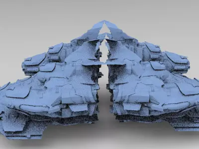 Space Roamer Mining laser Architecture 6  3D model