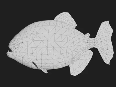 Redpiranha Low-poly 3D model