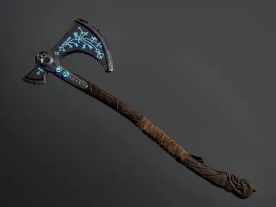 Viking Axe Low-poly 3D model buy