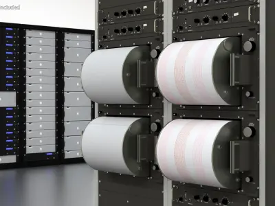 Seismograph Device for Measuring Earthquakes 3D model