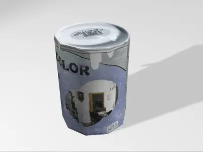 Warehouse shipping container Low-poly 3D model