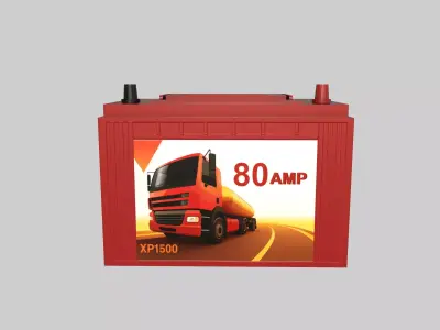 80 AMP Battery Low-poly 3D model