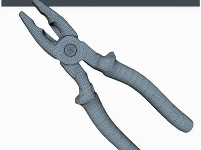 Pliers Low Poly Low-poly 3D model