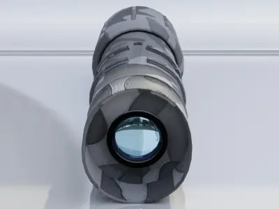 military monocular  Free 3D model