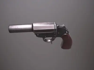 WWII Grenade Launcher Low-poly 3D model