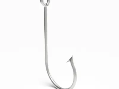 Fishing Hook 3D model buy