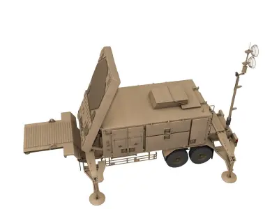 AN MPQ 53 Radar 3D model