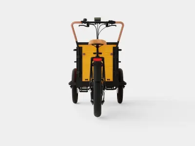 ECargo Squared Bike Low-poly 3D model
