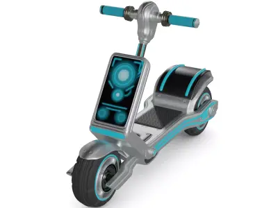Three-Wheeled Scooter 3D model order