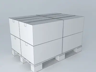 europallet dozen Free 3D model