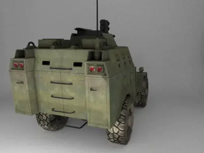 APC Army Tab Low Poly Low-poly 3D model