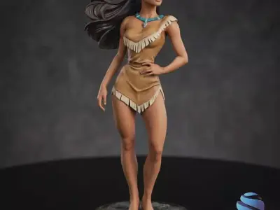 Pocahontas 3D Printable Model - Multi-Part Assembly Kit  3D print model