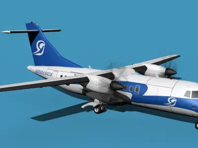 ATR-42-320 Aerogaviota 3D model