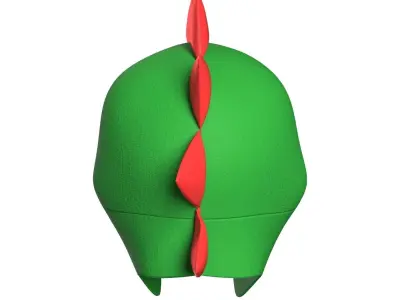 Kids Dragon Beanie 3D model