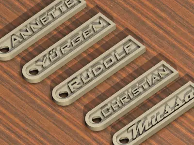 3d printing set of metal badges Free low-poly 3D model