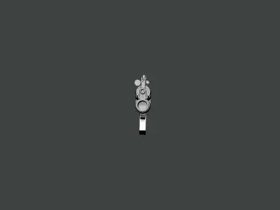 3D Model-GUN0010 silver pendant 3D print model