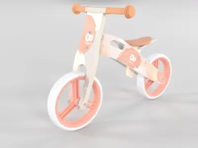 Kinderkraft Bicicletta in Legno RUNNER 3D model
