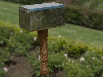 Realistic 3D Hammer Model Free 3D model