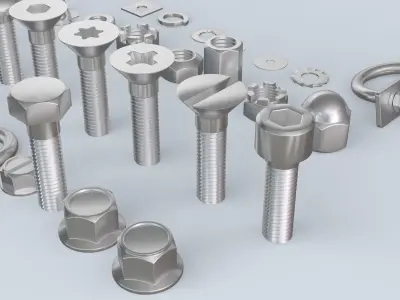 Screws Collection 3D model