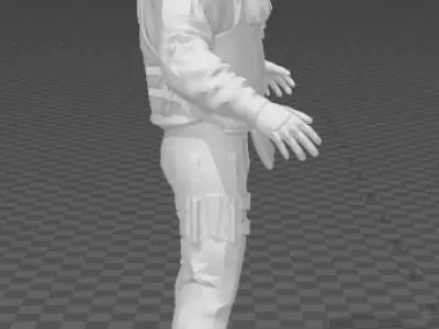 Policeman model like cs Low-poly 3D model