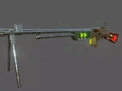 Steampunk Browning Automatic Rifle M1918 3D model