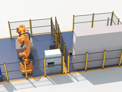 Robotic Automated Welding Workstation 3D model