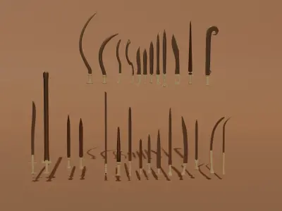 Bronze Age Weapons 3D model