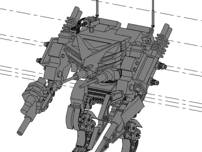 Robot war Free 3D print model