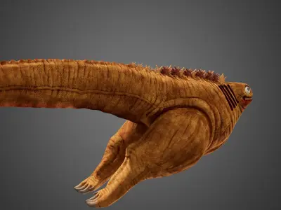 Shin Godzilla First Form Rigged 3D model