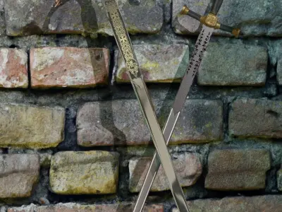 Twin Swords 3D model