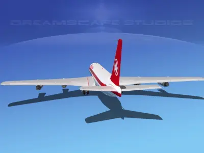 Boeing 707 Air Canada 3D model